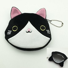 	5inches Neko Atsume anime plush wallet purse