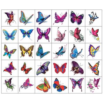 Butterfly waterproof tattoo stickers(30pcs a set)