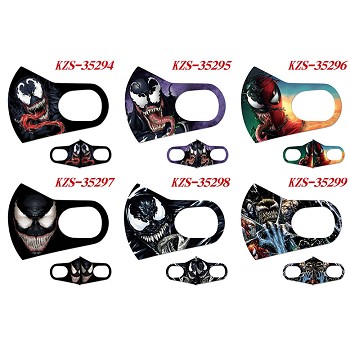Venom movie trendy mask printed wash mask