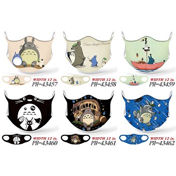 Totoro anime trendy mask printed wash mask
