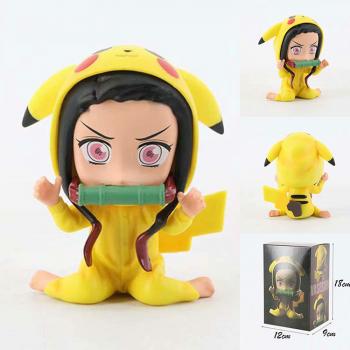 Demon Slayer Kamado Nezuko cos Pikachu anime figure