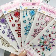 Crystal acrylic button DIY twinkle jewelseals 3D stickers