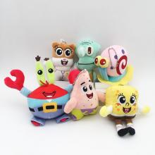 5.2inches Spongebob anime plush dolls set(6pcs a s...