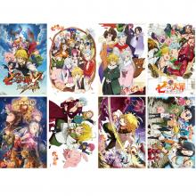 The Seven Deadly Sins anime posters (8pcs a set)