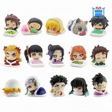 Demon Slayer sleep anime figures set(15pcs a set) no box