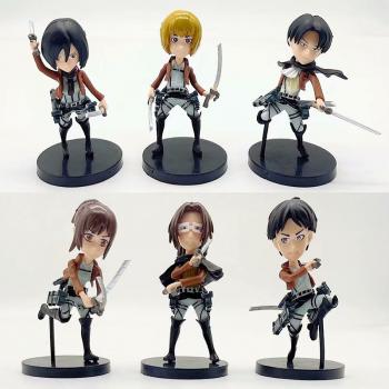 Attack on Titan figures set(6pcs a set)(OPP bag)