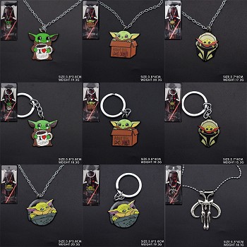 Star Wars anime key chain necklace