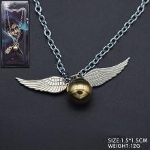 Harry Potter golden snitch necklace