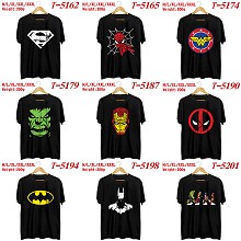 Deadpool Iron Man spider man Hulk movie cotton sho...