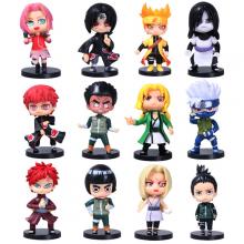 Naruto anime figures set(12pcs a set)(OPP bag)