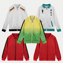 Haikyuu anime zipper thin hoodies sweatshirt