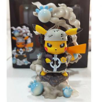 One Piece Pikachu cos Bartholemew Kuma anime figure