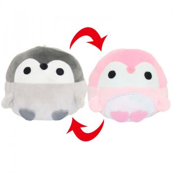 Penguins anime reversible two-sided plush pillow 16*14CM