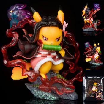 Demon Slayer Kamado Nezuko cos Pikachu anime figure