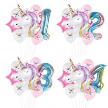 Unicorn Little Pony anime birthday party balloon a...