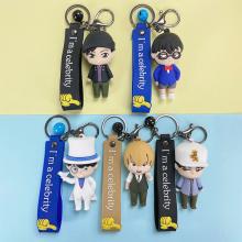 Detective conan anime figure doll key chains