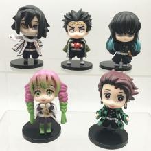 Demon Slayer anime figures set(5pcs a set)(OPP bag)