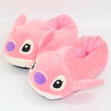 Stitch anime plush shoes slippers a pair