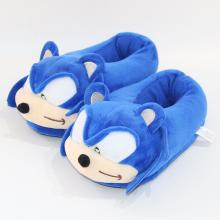 Sonic The Hedgehog game plush child shoes slippers...