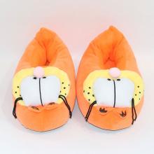 Garfield anime plush child shoes slippers a pair 22CM