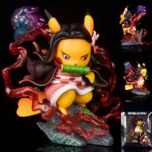 Demon Slayer Kamado Nezuko cos Pikachu anime figur...