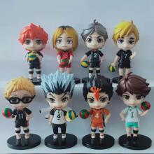 Haikyuu anime figures set(8pcs a set) no box