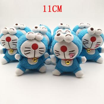 4inches Doraemon plush dolls set(10pcs a set) 