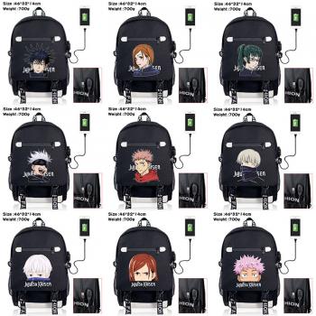 Jujutsu Kaisen anime USB charging laptop backpack school bag 