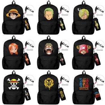 One Piece anime backpack bag + pen bag