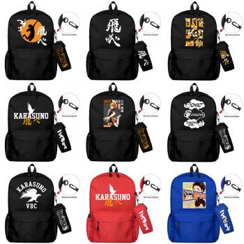 Haikyuu anime backpack bag + pen bag