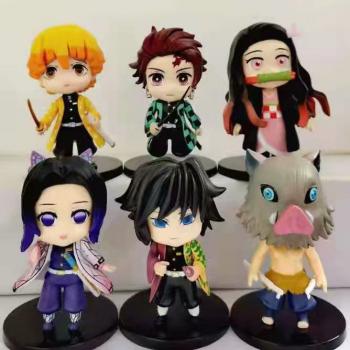 Demon Slayer anime figures set(6pcs a set)(OPP bag)