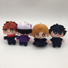 4inches Jujutsu Kaisen anime plush dolls set(4pcs ...