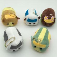 4inches Guinea pig anime plush dolls set(5pcs a se...