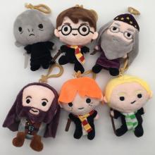 4.8inches Harry Potter plush dolls set(6pcs a set)