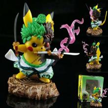 One Piece Pikachu cos Zoro anime figure