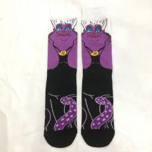The Little Mermaid Ursula cotton long socks a pair