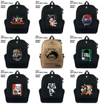 My Hero Academia canvas backpack bag