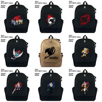 Fairy Tail anime canvas backpack bag