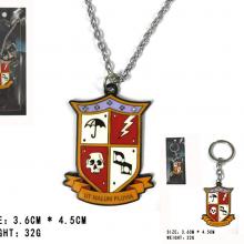 Harry Potter necklace key chain