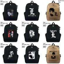 Death Note canvas backpack bag