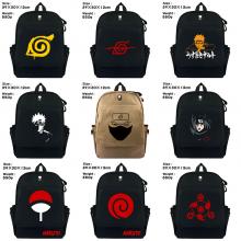 Naruto canvas backpack bag