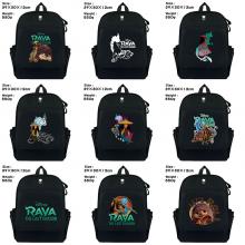 Raya and The Last Dragon anime canvas backpack bag