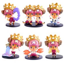 One piece Chopper Zodiac anime figures set(6pcs a ...