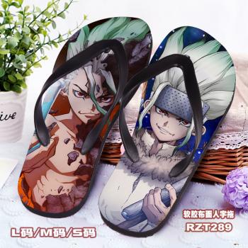 Dr.STONE anime flip-flops shoes slippers a pair