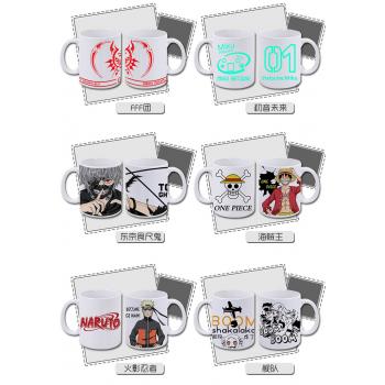 One piece/Naruto/TOTORO anime ceramic coffee cup mug