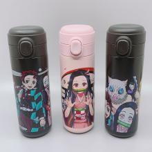 Demon Slayer anime 304 stainless vacuum thermos cu...