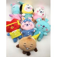 9inches BTS BT21 star plush dolls set(7pcs a set)