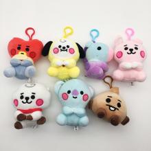 4.8inches BTS BT21 star plush dolls set(7pcs a set...