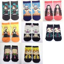 Demon Slayer anime cotton socks a pair