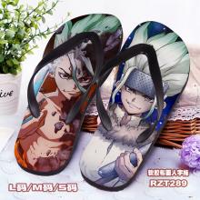 Dr.STONE anime flip-flops shoes slippers a pair